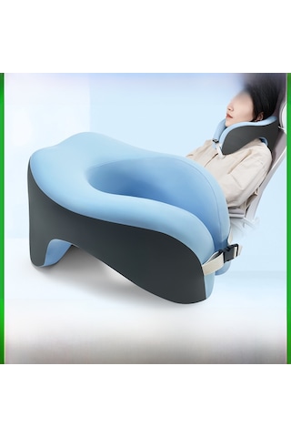 Xiyyadms Okul Ofis İçin Bellek Köpük Boyun Yastığı - Ergonomik U Şekilli, Yatma/baş Tutma Desteği, Pembe 28x24x17cm Pembe