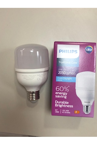 2 Adet Philips Trueforce Core Ampul 20w 2050 Lümen E27 6500k Beyaz 1