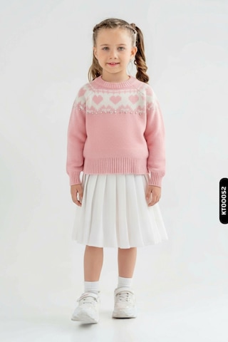 Xo Kids Kız Çocuk Elbise 4-12 Yaş 2004 Pembe