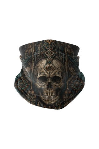 Bobrear Etnik Kuru Kafa Desenli Çok Amaçlı Buff Bandana Boyunluk Maske -