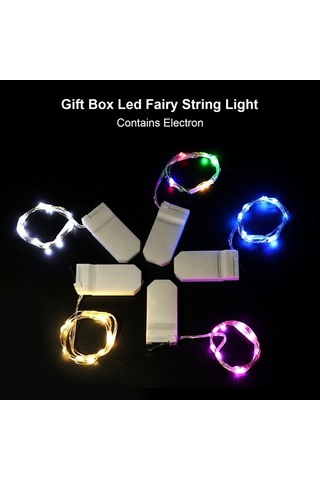 Maoyaya Otomatik Açılan Led Işık Zinciri, Hediye Kutusu Dekorasyonu İçin İnce Ve Esnek Mor Işık Şeridi, 2 Metre 20 Led. Mor Mor