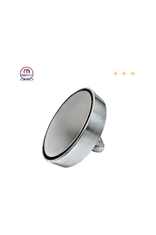 Ø100 Mm Süper Güçlü Deniz Mıknatısı - Karabina -25 Halat -eldiven Set - Magneteksan