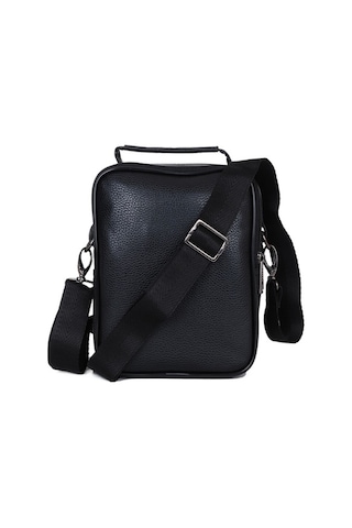 Siyah Erkek Us Polo Assn Silver Logo Erkek Çapraz Askılı Çanta Pl Siyah