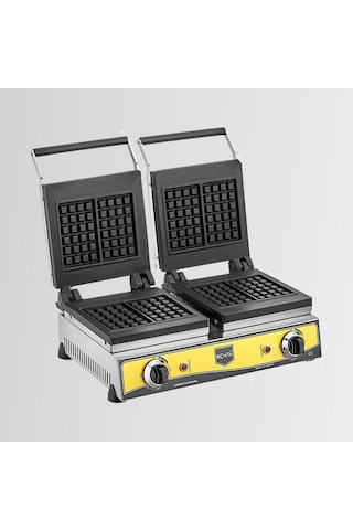 Remta W14 Sanayi Tipi Döküm Çiftli Kare Model Waffle Makinası Elektrikli