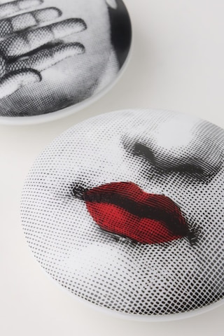 Fornasetti Tema E Variazioni Italyan Tasarımı, Porselen Dekoratif Mücevher Kutusu Saklama Kutusu Çok Renkli