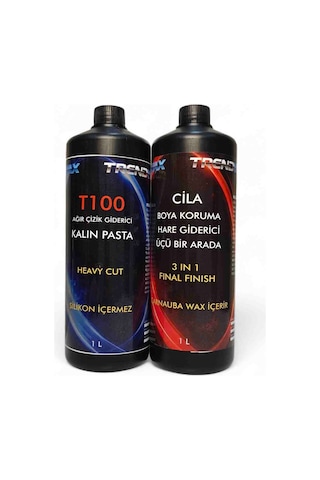 Trendwax 2li 1 Litre Pasta Ve Cila Seti Kalın Pasta Ve Koruyucu Cila Wax