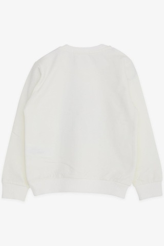 Breeze Kız Çocuk Sweatshirt Kız Baskılı 1.5-5 Yaş, Ekru-ekru Ekru