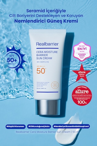 Cilt Bariyerini Destekleyen Nemlendirici Güneş Kremi Realbarrıer Cera Moisture Barrier Sun Cream