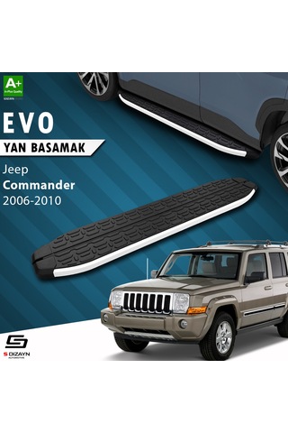 S-dizayn Jeep Commander Evo Aluminyum Yan Basamak 173 Cm 2006-2010