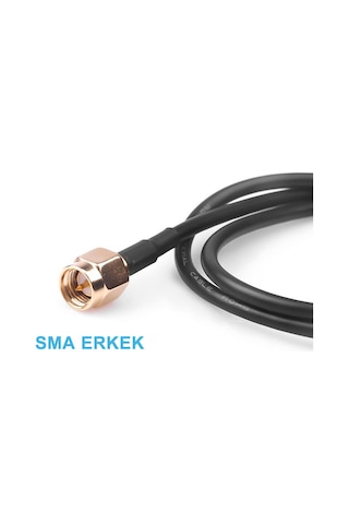 12dbi Dış Mekan Anten Sma Erkek 1.5 Metre Kablo 700Mhz - 2.7GHz Mıknatıslı Gsm Wifi SMA RF Wifi Sinyal Kuvvetlendirici Harici Anten 2G/3G/4G/GSM LTE