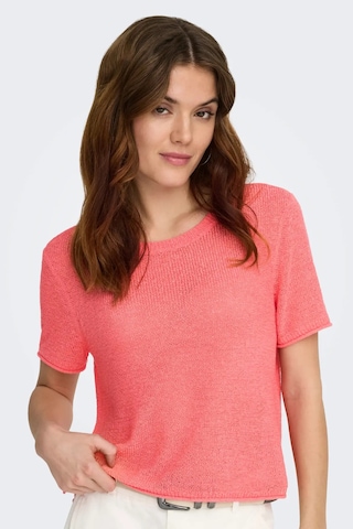 Only Kadın Onlsunny Kısa Kollu Triko Bluz 15254282 Sugar Coral Sugar Coral