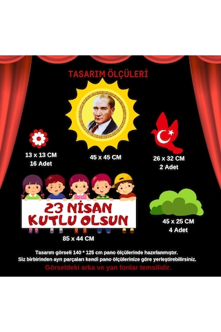 23 Nisan Kutlu Olsun Pano Süsü 03