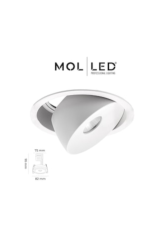 Molled Milano Serisi 8w Sıva Altı Led Spot Beyaz Kasa 3000k - Mol3400-1