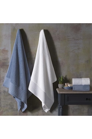 Taç Wind Pure Cotton Beyaz Denim Pamuk Hamam Seti, Beyaz, S-m/l-xl 6 Renk