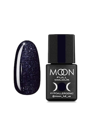 Moon Full Kalıcı Oje Classic Simli Siyah No:189