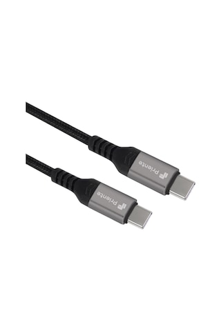 Priente PD60CC 60W Örgülü Type-c To Type-c Hızlı Data Şarj Kablosu 1.5 M