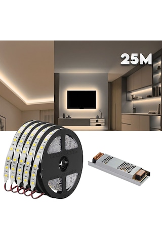 Gün Işığı Gizli Işık Bandı Seti - Tavan, Tv Ünitesi, Mobilya, Salon Oda Ambiyans Aydınlatma 5 Metre