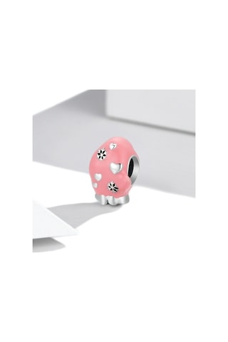 Fastbuy S925 Ayar Gümüş Pembe Eldiven Boncuk, For Pink Gloves, Çok Renkli, Kadınlar İçin El Divanları İçin Çok Renkli