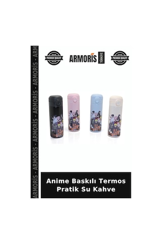 Anime Baskılı Termos Pratik Su Kahve Diğer