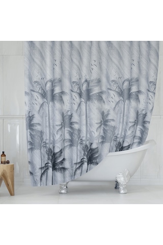 Tropik Duş Perdesi 5104 Model Çift Kanat 2X110X200Cm Çok Renkli
