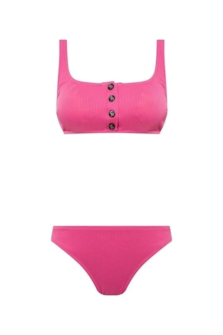 U.S. Polo Assn. Kadın Pembe Bikini Takım Pembe
