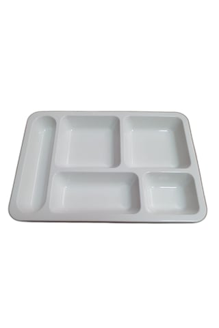 Polikarbon Kırılmaz Çocuk Tabldot Beyaz 25adet