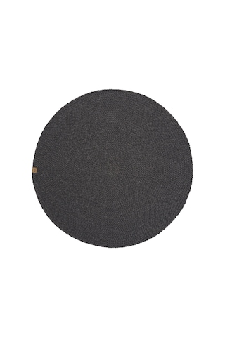 Cool Halı Glenn 611 Antrasit Banyo Halısı Yuvarlak Hol Halı Hasır Dokulu Banyo Paspası Mutfak Halısı