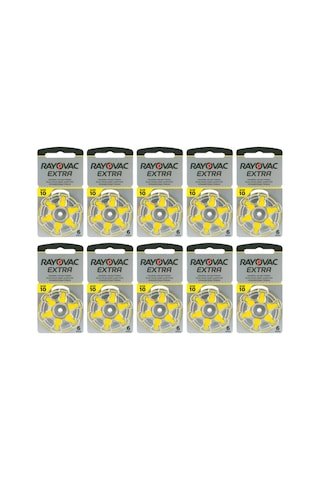 Rayovac Extra 10 Numara İşitme Cihazı Pili 6 x 10'lu
