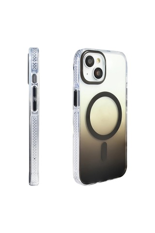 Apple Uyumlu iPhone 13 Kılıf M-safe Şarj Özellikli Transparan Renk Geçişli Zore Toros Kapak