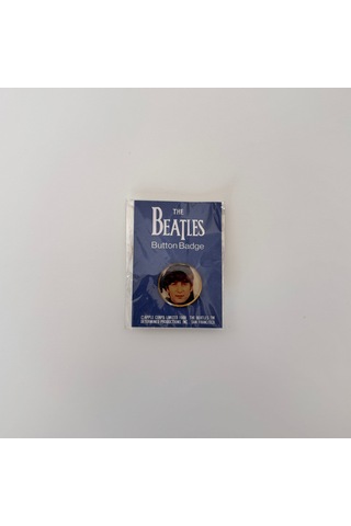 The Beatles Rozet Pinback Button Siyah 00011683