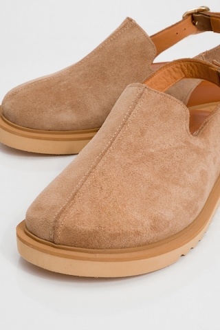 Luvishoes Luvi Shoes Laby Toprak Süet Hakiki Deri Kadın Sandalet Toprak