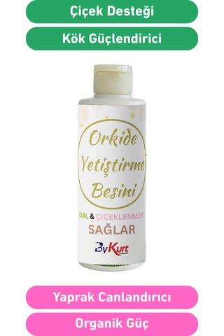 Bykurt Orkide Çiçeklenme Ve Dal Gelişim Besini 100ml Güçlü Organik Takviye 100 ML