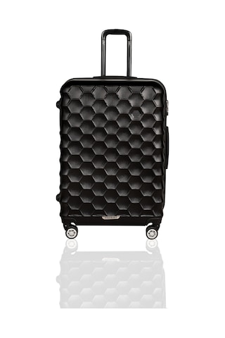 Polo&Sky Petek Model Siyah Renk Büyük Boy Valiz Bavul