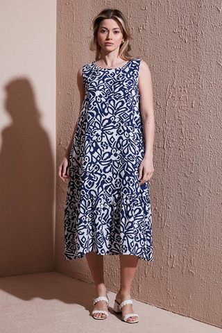 Fashion Friends Bayan Elbise 25y0458k1 Mavi Mavi