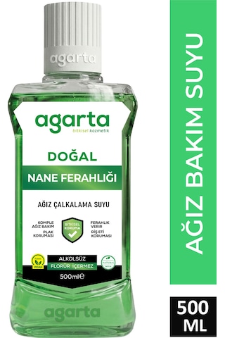 Agarta Ferah Nefes Alkolsüz Ağız Bakım Suyu 500 ML