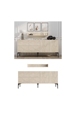 Decormet Stella Konsol Travertine Diğer