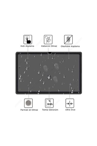 Samsung Galaxy Tab S7 T870 Uyumlu Nano Kırılmaz Ekran Koruyucu Kırılmaz Şeffaf Cam Koruyucu Tam