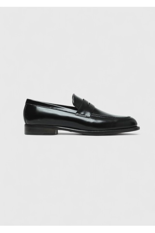Ramsey Siyah Deri Klasik Loafer