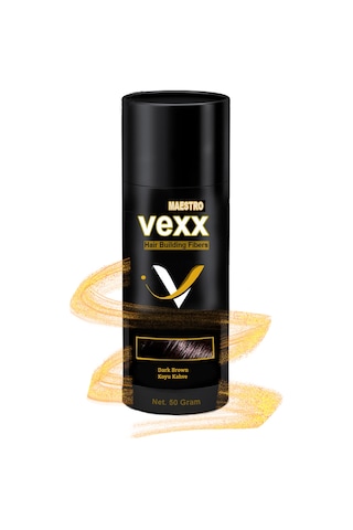Vexx 50 Gr. Koyu Kahve Saç Tozu Topik - Topaklanma Yapmaz Vexx 50 Gr. Koyu Kahve Saç Tozu Topik - Topaklanma Yapmaz