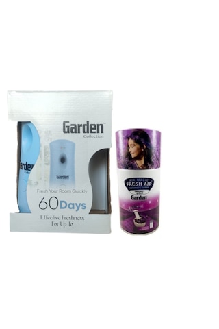 Garden Oda Kokusu Freshmatik, Otomatik Sprey Makine + Lavanta Yedek Sprey 260 Ml Air Freshener + Otomatik Sprey Yedeği Oda Spreyi Lavanta 260 Ml X 3 Adet Lavanta