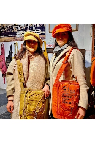 Oldcottoncargo Old Cotton 8184 Salaş Kanvas Omuz Postacı Laptop Okul Çantası Siyah