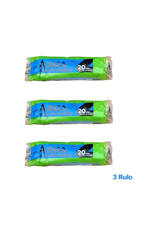 Arma Mavi Orta Boy 55 x 60 CM - 30 Litre Çöp Torbası Poşeti - 20 Adetlik 3  Rulo