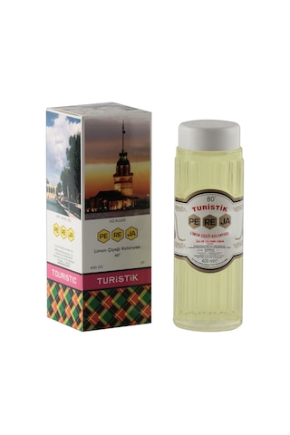 Pereja 80 Derece Turistik Limon Çiçeği Kolonyası Cam Şişe 400 ML