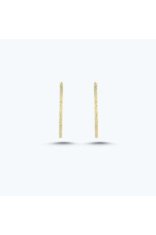 Altınbaş Altın Halka Küpe Akp0246-y-25977-30mm Çok Renkli