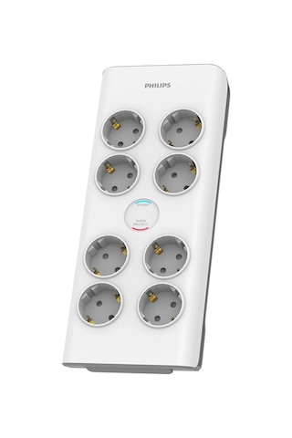 Phılıps Spn7080wa/62, 8 Soket, Akım Korumalı Priz, 900 Joules, 2mt Örgülü Kablo, Beyaz