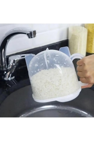 Piev Pratik Ölçülü Bakliyat Pirinç Yıkama Süzme Süzgeç