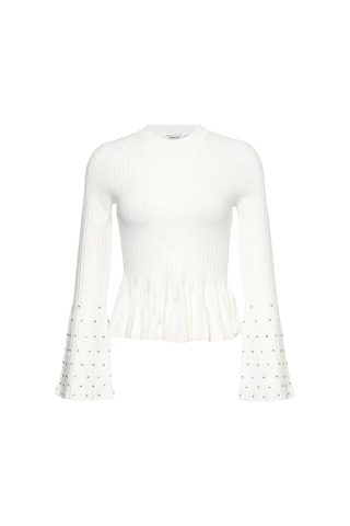 Simkhai Şık Dökümlü Triko Bluz Ivory
