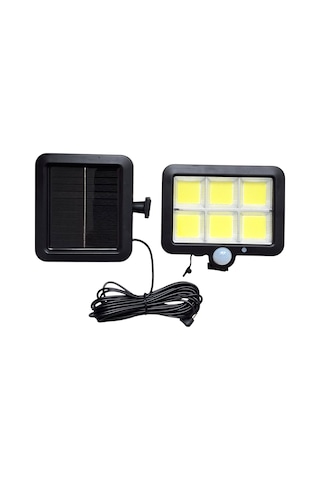 Upway Güneş Enerjili Sensörlü 800 Lm 120 Led Lamba - İç Ve Dış Mekan Solar Aydınlatma Beyaz Işık
