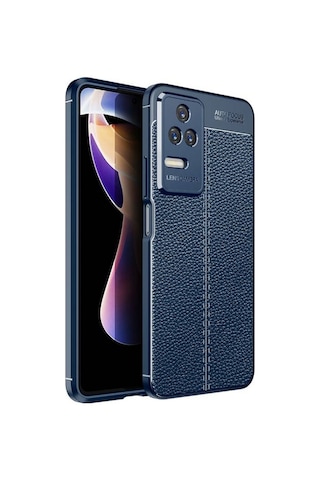 Xiaomi Poco F4 İle Uyumlu Kılıf Deri Görünümlü Silikon Telefon Kılıfı Kapak