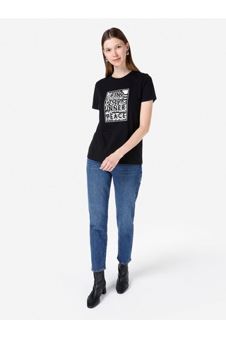 Colin's Colins Siyah Kadın Tshirt K.kol Cl1067292 Q1.v2 Blk Siyah